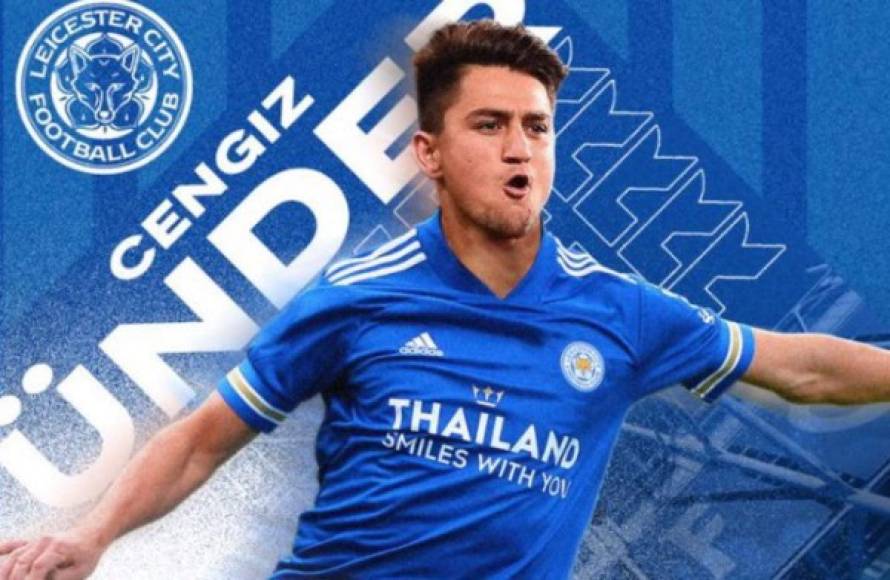 El Leicester City obtuvo la cesión del extremo turco Cengiz Ünder por una temporada por 3.000.000 € con opción de compra por 24.000.000 €. Llega procedente de la Roma de Italia.<br/>