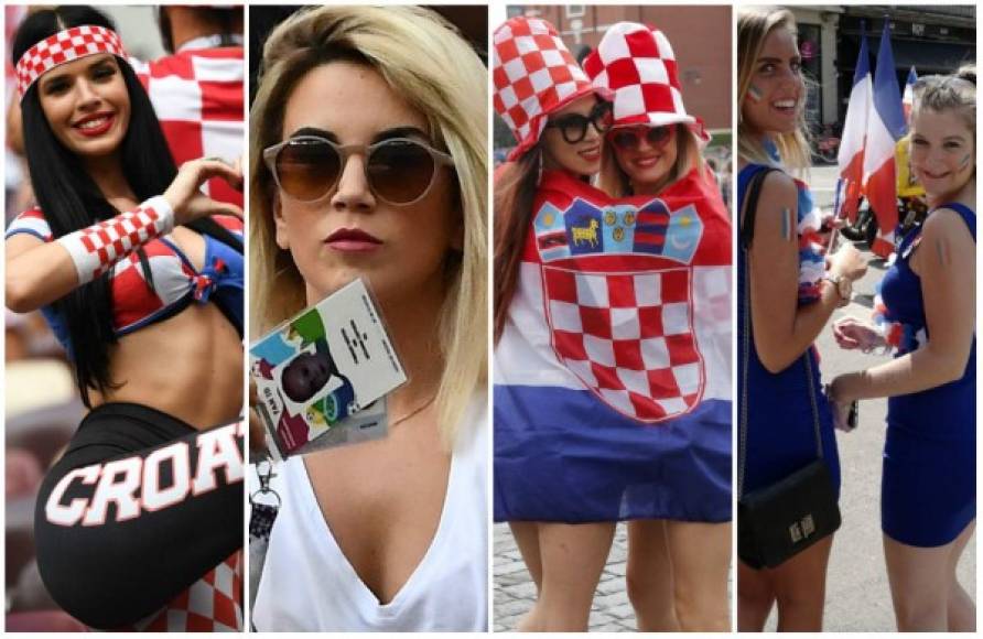 Bellas mujeres han engalanado la final del Mundial de Rusia entre Francia - Croacia. Esposas de varios jugadores robaron suspiros en las graderías.