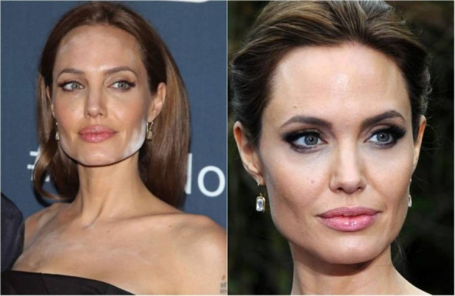 Angelina Jolie tiene un bello cutis, pero este error de maquillaje en el estreno de una película la dejó al descubierto.