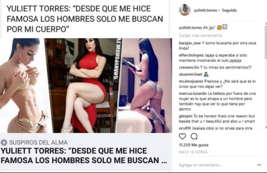 La modelo fitness de Guadalajara Yuliett Torres tieene muchos seguidores en su cuenta de Instagram.
