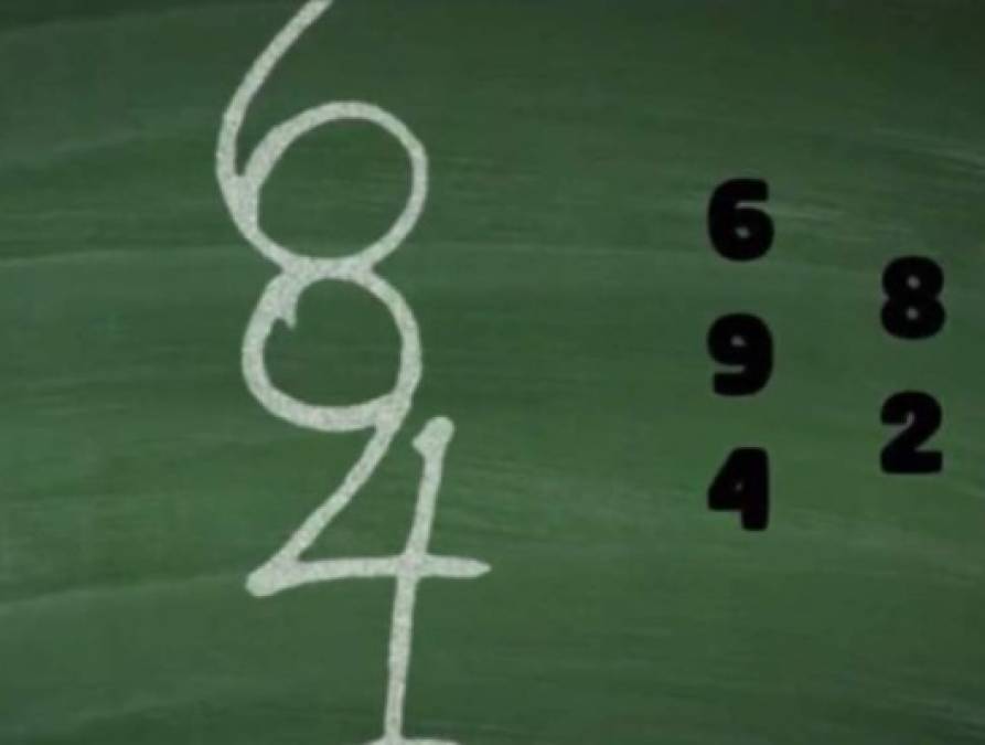 6,9,4,8 y 2: Si lograste ver estos números, tu nivel de listeza para resolver los acertijos es bastante alto, te gustan los retos y sobre todo eres una persona bastante observadora.