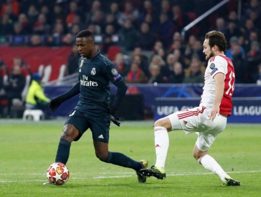 Vinicius realizó una gran jugada para el inicio del gol del Real Madrid. Foto RealMadrid.com