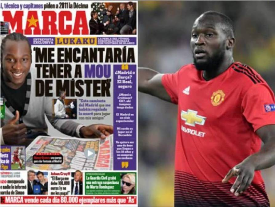 Romelu Lukaku - El atacante belga concedió una entrevista al diario Marca en 2010 y declaró: 'Mi sueño es jugar en el Bernabéu, el Madrid es un club espectacular'.