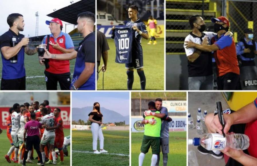 Las imágenes más curiosas y llamativas que dejó la disputa de la jornada 12 del Torneo Clausura 2021 de la Liga Nacional de Honduras. Fotos Neptalí Romero, David Romero y Edgar Witty