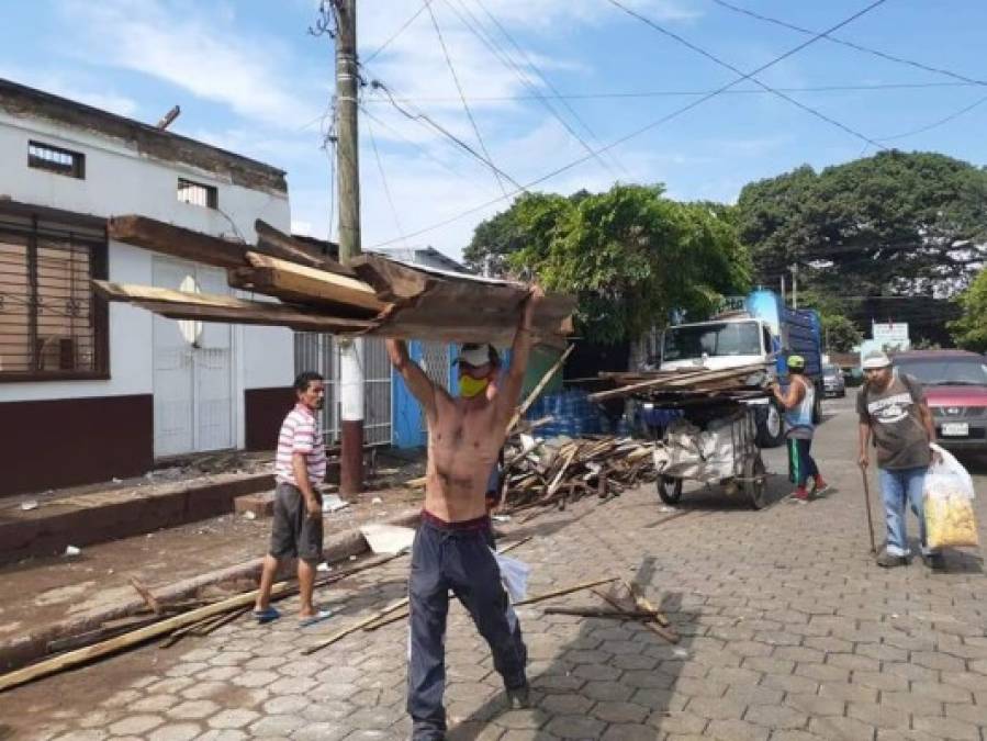 Las autoridades nicaragüenses anunciaron que apoyarán a las familias afectadas 'en la construcción de viviendas'.