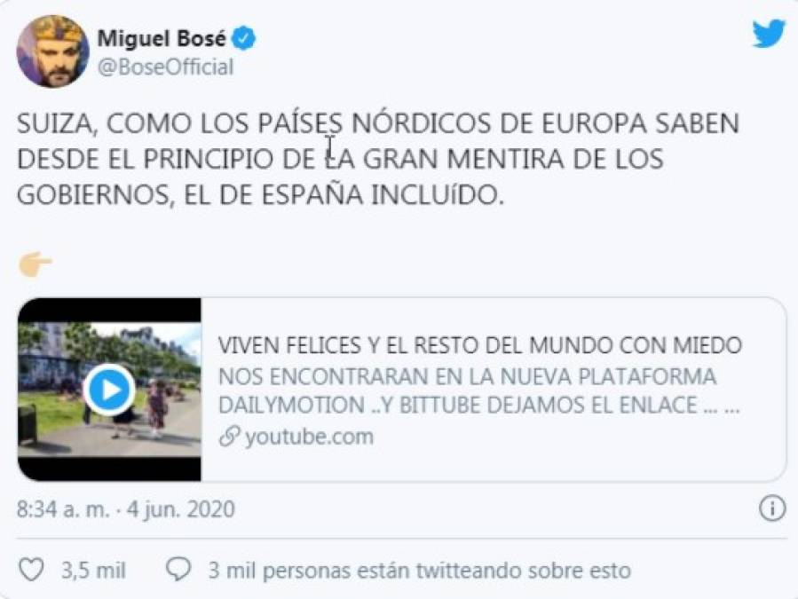 El cantante panameño-español ha llenado titulares cuestionando la veracidad del COVID-19, llamándole la 'gran mentira de los gobiernos'.