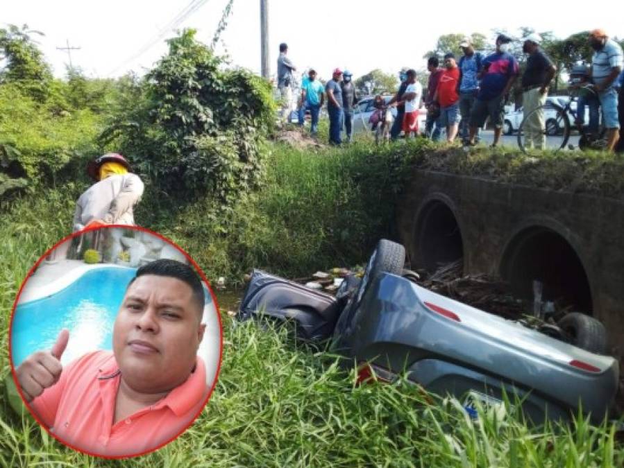 Un sujeto murió este domingo al volcar con su vehículo en la carretera CA-13 de La Ceiba, Atlántida.