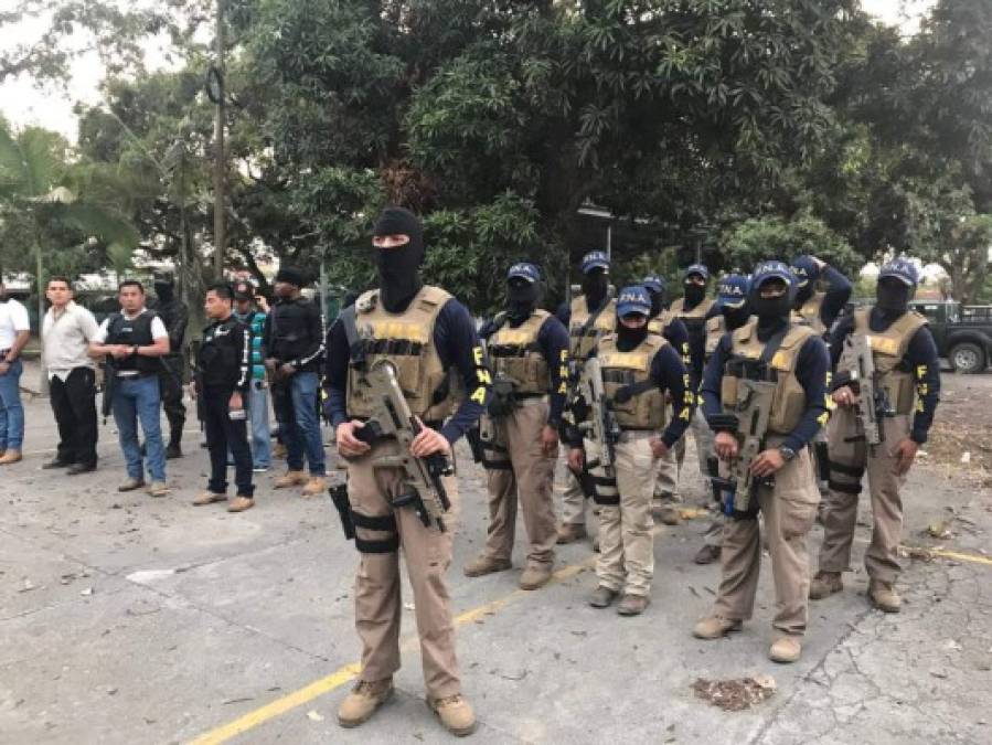 También participaron miembros de la Fuerza Nacional Antiextorsión.