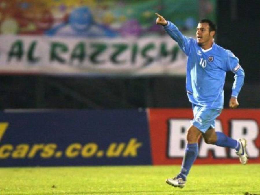 Andy Selva es el máximo goleador en la historia de San Marino, cuenta con 8 anotaciones.
