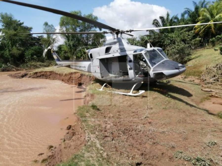 Este día los miembros de las Fuerzas Armadas hicieron un recorrido, junto a un equipo de Diario LA PRENS, en el Ramal del Tigre, Urraco Pueblo y Campo Flores para rescatar más compatriotas.