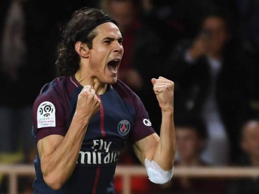 9- Edinson Cavani: 17 goles (PSG, Francia)