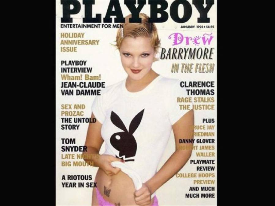 La actriz Drew Barrymore fue portada en 1995.