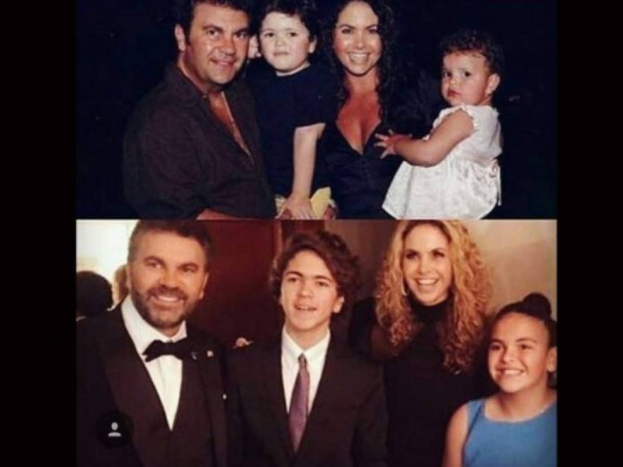 Lucero posteó un comparativo que deja a la vista cuánto han crecido sus pequeños.