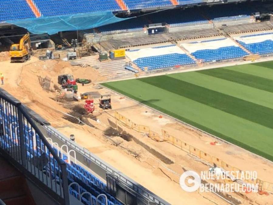 Los trabajos en el Santiago Bernabéu continuarán lo que resta del año, mientras que se desarrolla a la par LaLiga Santander.