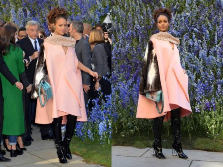 Rihanna dio lecciones de glamour y buen gusto.