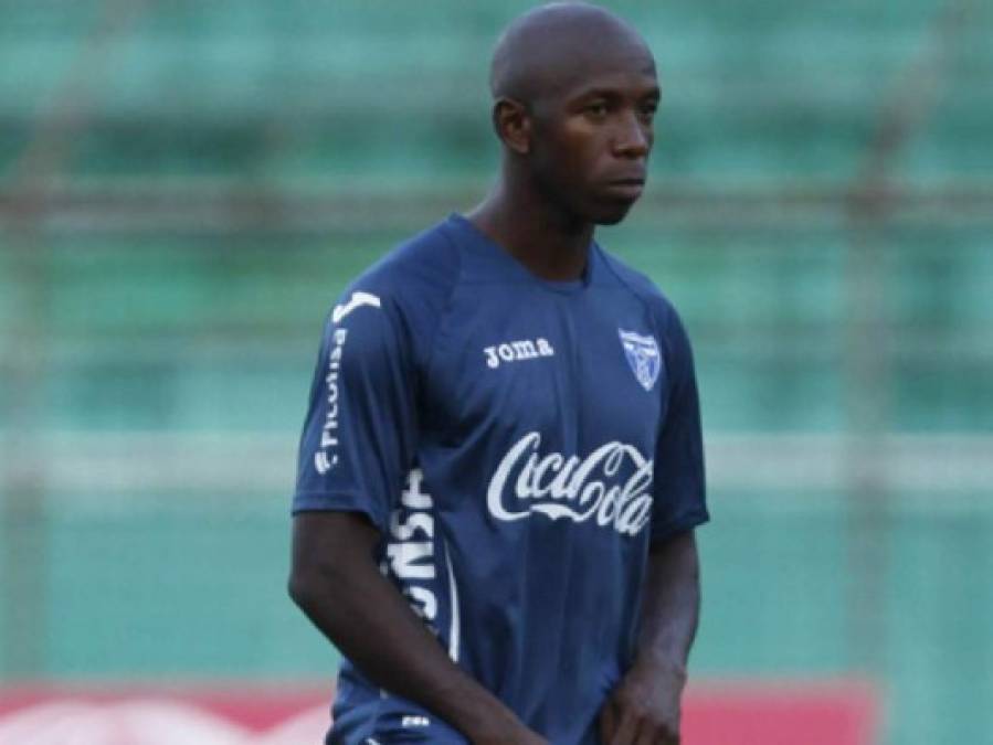 Walter Williams en un entrenamiento de la Selección de Honduras.