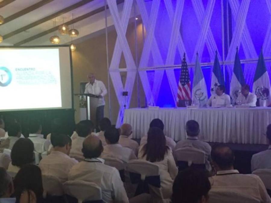 Empresarios de Honduras Guatemala El Salvador en evento para apoyar Alianza por la Prosperidad del Triángulo Norte