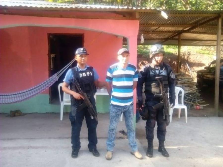 Roger Inestroza Paz (48) fue detenido en el caserío El Balsamo, Arada, Santa Bárbara.