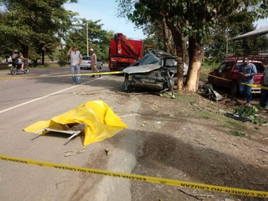 A pesar de los esfuerzos de los bombeos, Caballero falleció en el lugar. Se presume que su auto experimentó fallas meánicas que desencadenaron el accidente.