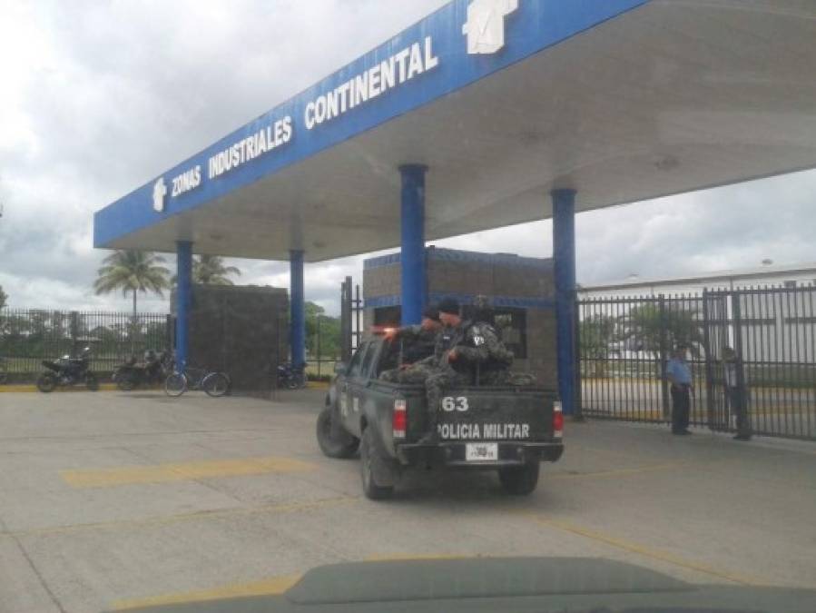 Las autoridades también se hicieron presentes en la Zona Industrial Continental.