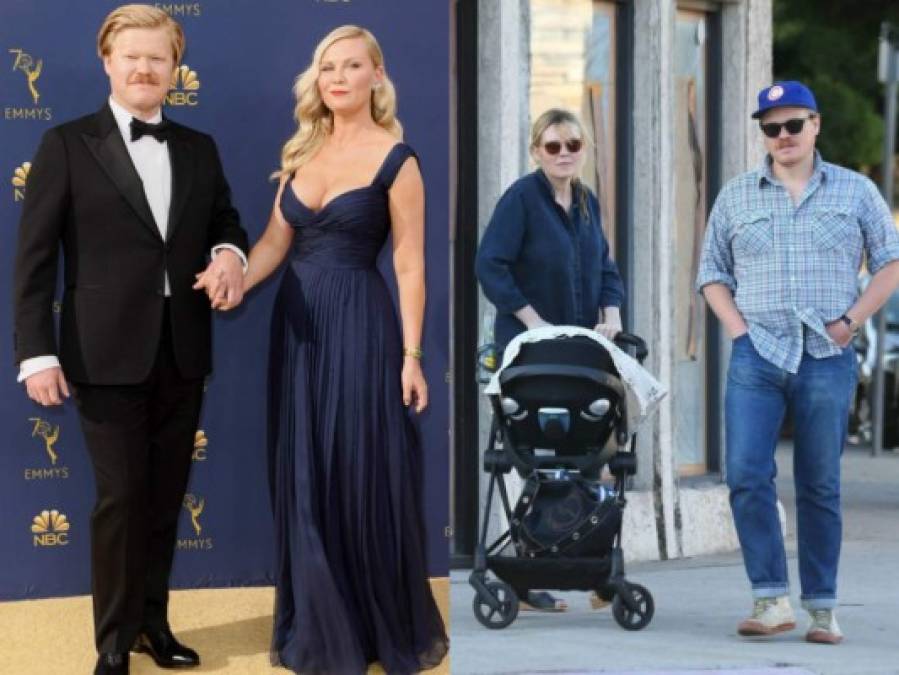 Kirsten Dunst <br/><br/>El pasado 8 de mayo la actriz de 36 años dio a luz a su primer hijo, un niño, producto de su relación con el actor Jesse Plemons.<br/><br/>Dunst y Plemons trabajaron juntos en la segunda temporada de la serie 'Fargo' e iniciaron su relación poco después, en 2016. El año siguiente se reportó que estaban comprometidos.