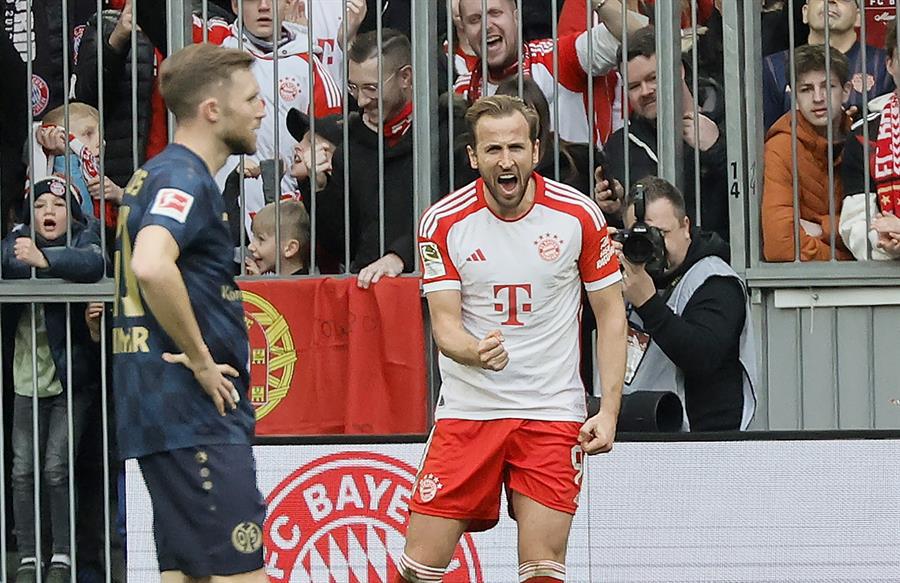 Kane se destapa con hat-trick: Bayern propina paliza de 8-1 en Bundesliga