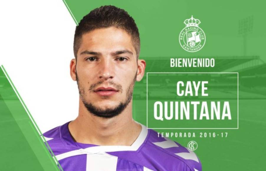 El Racing de Santander ha anunciado la contratación, por una temporada, del delantero de 22 años Cayetano Quintana. El futbolista llega procedente del Valladolid, club con el que alternó el filial (con el que anotó siete goles en 33 partidos) y el primer equipo durante la temporada pasada. Anteriormente jugó en el Recreativo de Huelva.
