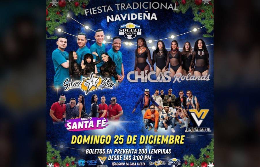 Por su parte, los Silver Star, el Grupo Santa Fé, La Versátil y las Chicas Roland cautivarán al público hoy a partir de las 3:00 pm en Soccer La casa Fiesta. 