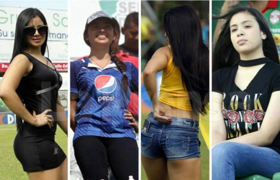 El clásico entre Marathón y Olimpia fue el atractivo de la séptima jornada del Torneo Apertura 2017-2018 y estuvo bien adornado por hermosas chicas.