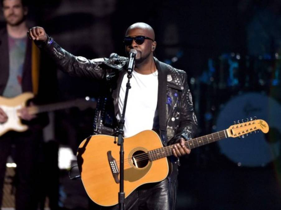 Wyclef Jean en su presentación en los American Music Awards 2014.