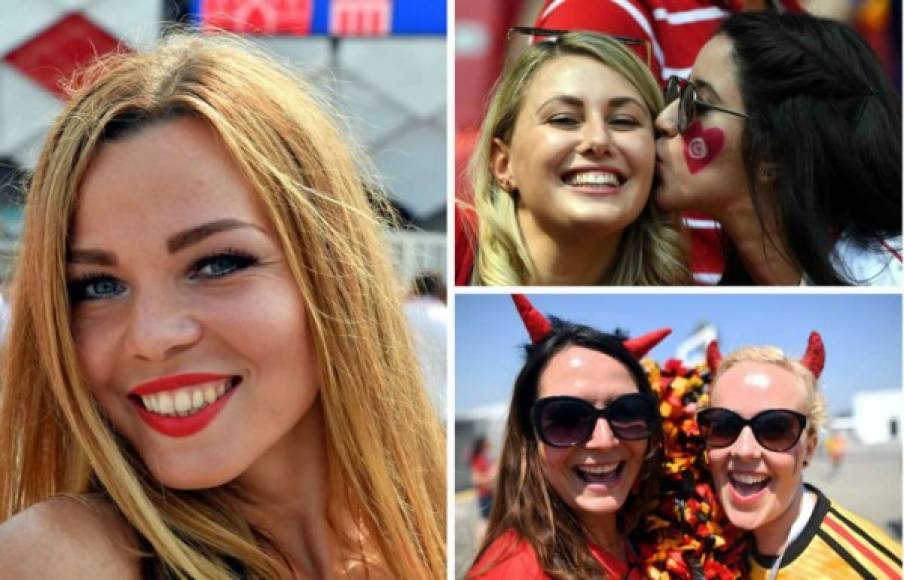 Las belgas y las tunecinas animaron con mucho fervor y belleza el partido que disputaron sus selecciones en el Mundial de Rusia 2018.