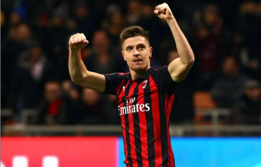 5. Krzysztof Piatek: El delantero polaco suma 21 goles con el AC Milán en la Serie A de Italia.