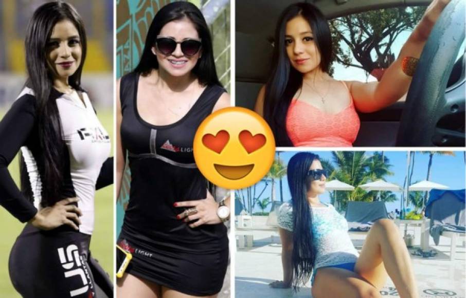 Te presentamos a la hermosa modelo Damaris Padilla, quien es una 'diosa' de las edecanes que enamora en los estadios del fútbol hondureño.