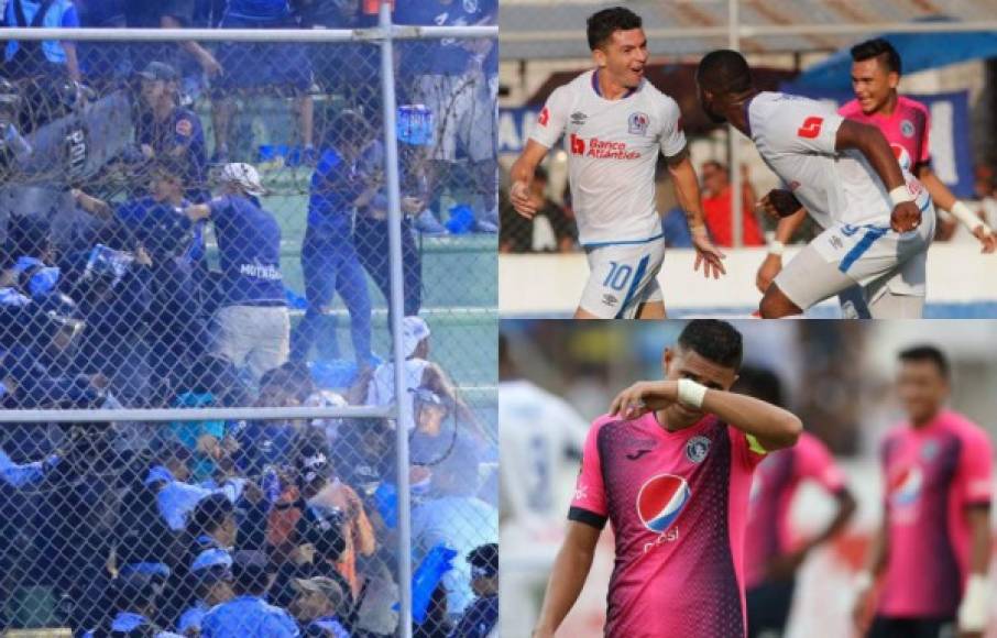 Te dejamos las imágenes más curiosas de lo que fue el clásico en donde Olimpia se impuso con marcador de 2-1 al Motagua en Comayagua. La Policía Nacional tuvo que actuar y detuvieron a varias personas; la belleza no faltó y en el campo la alegría fue evidente en el cuadro olimpista.