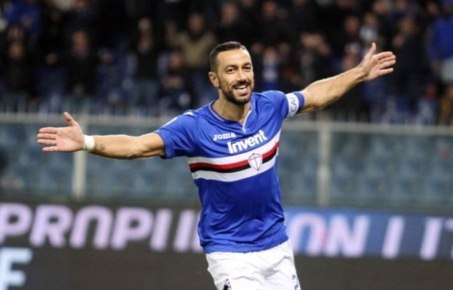 3- Quagliarella: El experimentado delantero italiano de 36 años de edad suma 21 goles en lo que va de la campaña.