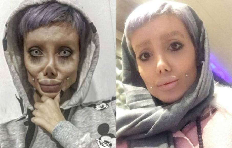 En lugar de ser el resultado de una cirugía o una pérdida de peso drástica, el aspecto de Sahar se creó a través de una combinación de la magia de maquillaje y el photoshop.<br/>