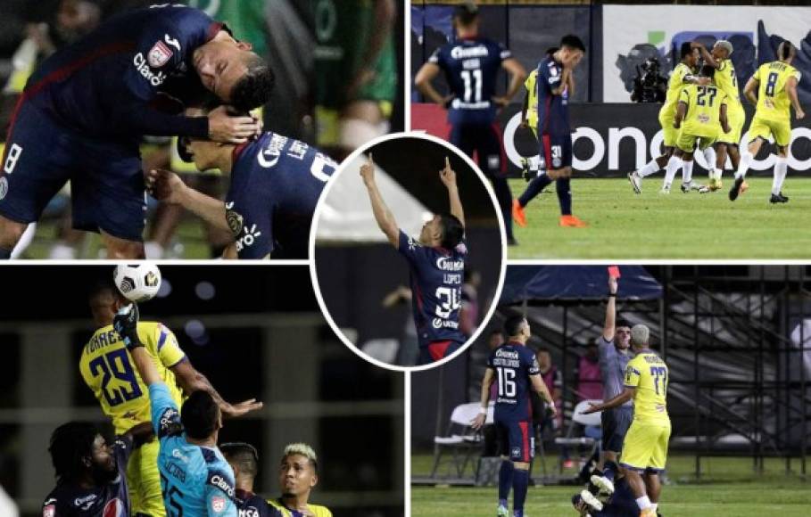 Las imágenes del empate que sacó el Motagua (2-2) en su visita al Universitario de Panamá en el partido de ida de los octavos de final de la Liga Concacaf. Foto EFE