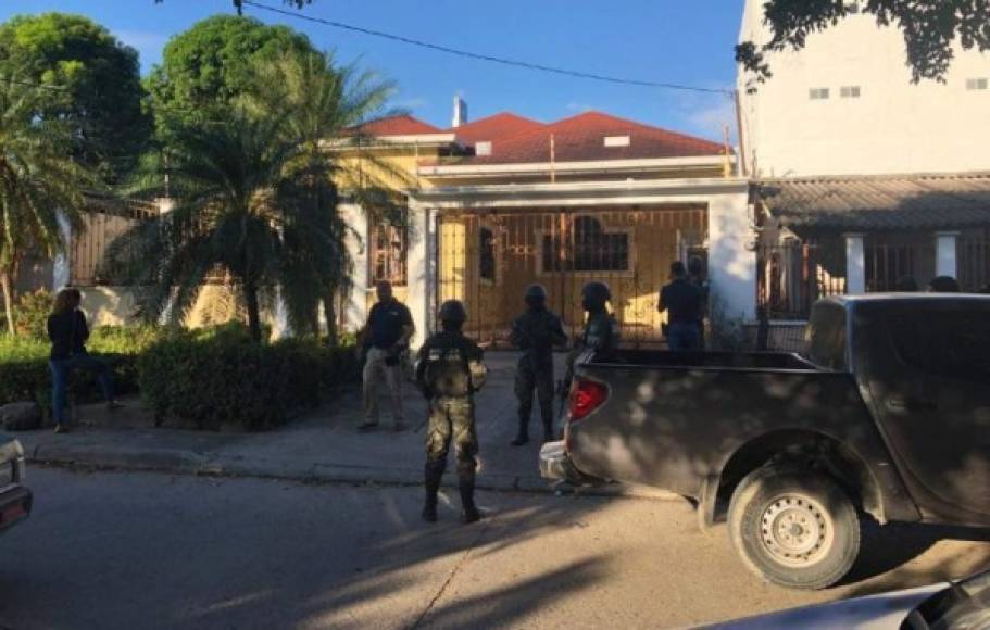 Aseguran bienes en la colonia Hernández de San Pedro Sula en el marco de la Operación Arcano.