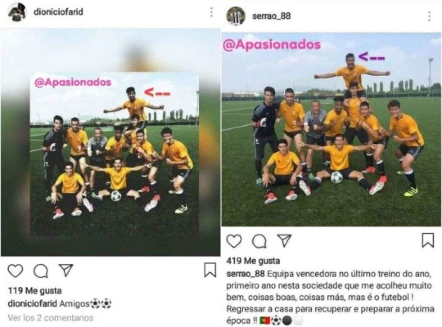 En su cuenta de Instagram, la que ya no existe, compartió imágenes en las que aparecía con el uniforme de la Juventus, pero en realidad eran montajes.