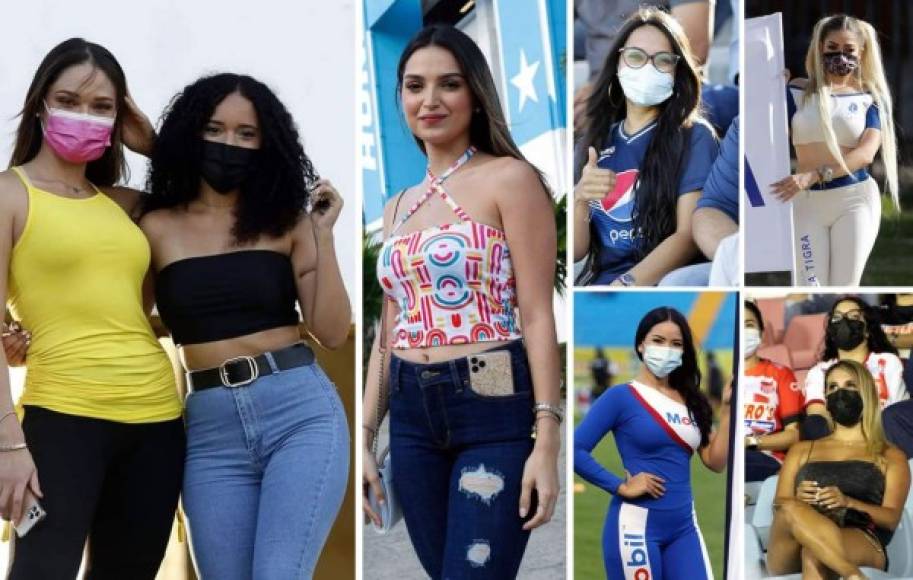 Ellas son las bellezas que adornaron la décima jornada del Torneo Apertura 2021 de la Liga Nacional de Honduras.