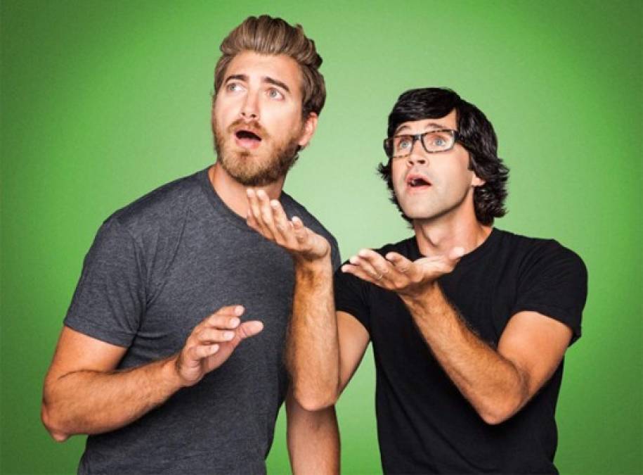 5. Rhett & Link llegan a los 4,5 millones por sus videos musicales cómicos, pero también interacciones y sketches de comedia. Trabajaban en el mundo de las corporaciones hasta que decidieron lanzarse como comediantes en YouTube.