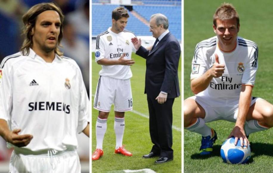 Aunque ha logrado reunir en el Real Madrid a varios de los mejores jugadores de las últimas décadas, Florentino Pérez ha dejado tras de sí una lista bastante grande de jugadores que no han logrado triunfar en el equipo.