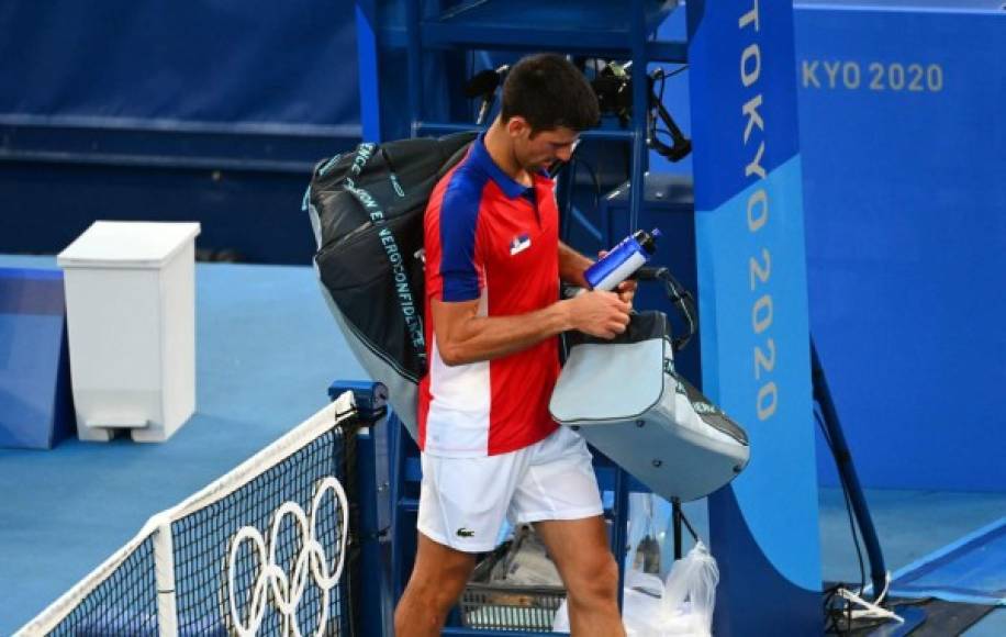 Novak Djokovic se fue cabizbajo de los Juegos Olímpicos.
