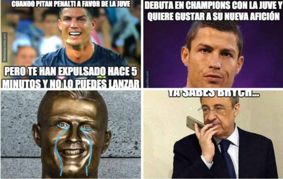 Los mejores memes que dejó la expulsión de Cristiano Ronaldo en su debut con la Juventus en la Champions League ante Valencia.