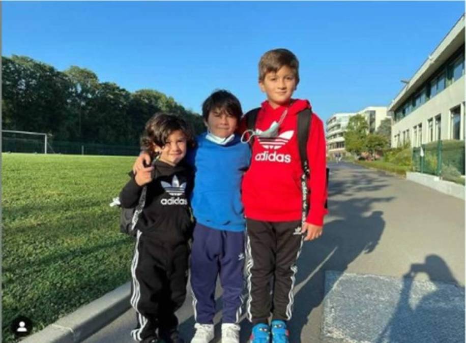 Los hijos de Messi también se han empezado a adaptar y ya están en una nueva escuela.