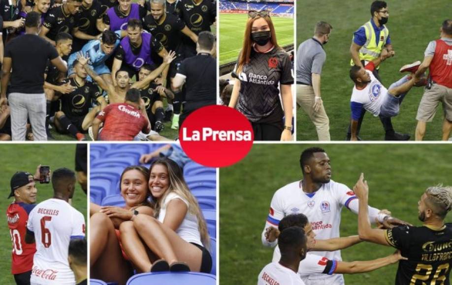 Las imágenes del partido amistoso Olimpia-Motagua en el estadio Red Bull Arena de Nueva Jersey (Estados Unidos), en el que hubo de todo. <br/><br/>Fotos - Netaplí Romero/Enviado Especial