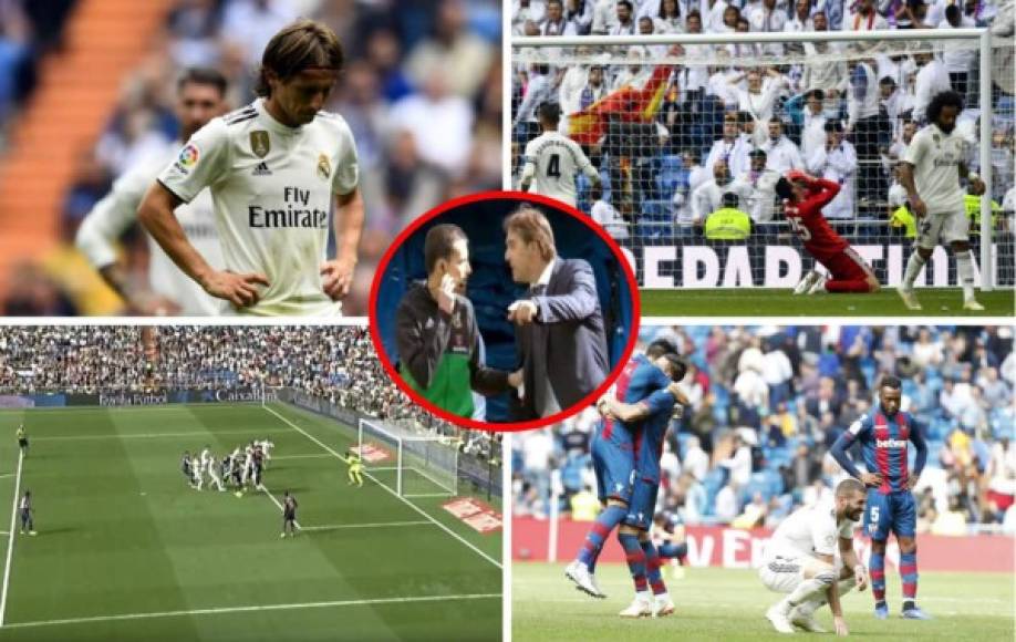 Las imágenes que nos dejó la nueva derrota del Real Madrid contra el Levante en la Liga Española.