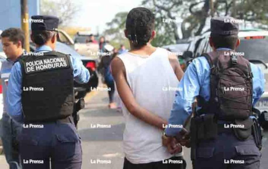 La Policía Nacional detuvo a varias personas tras los momentos de terror que se vivieron en Tegucigalpa.