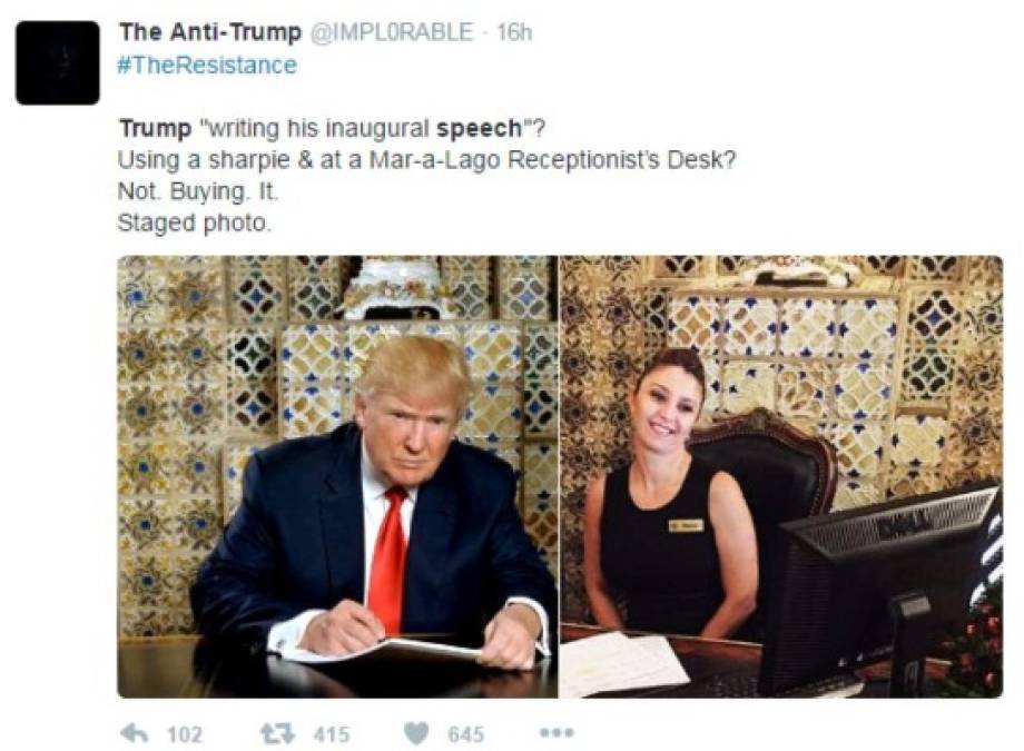 Y hubo quienes le pidieron a Trump que le devolviera el escritorio a la recepcionista de Mar-a-Lago.