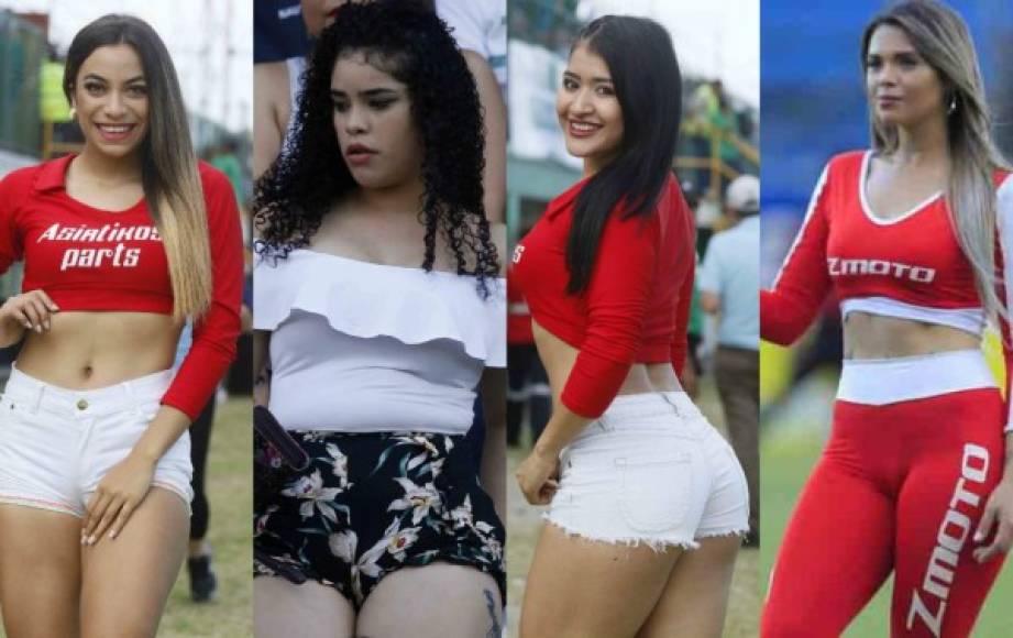 Ellas fueron las chicas que engalanaron la décima jornada del Torneo Apertura 2018 de la Liga Nacional del fútbol hondureño.